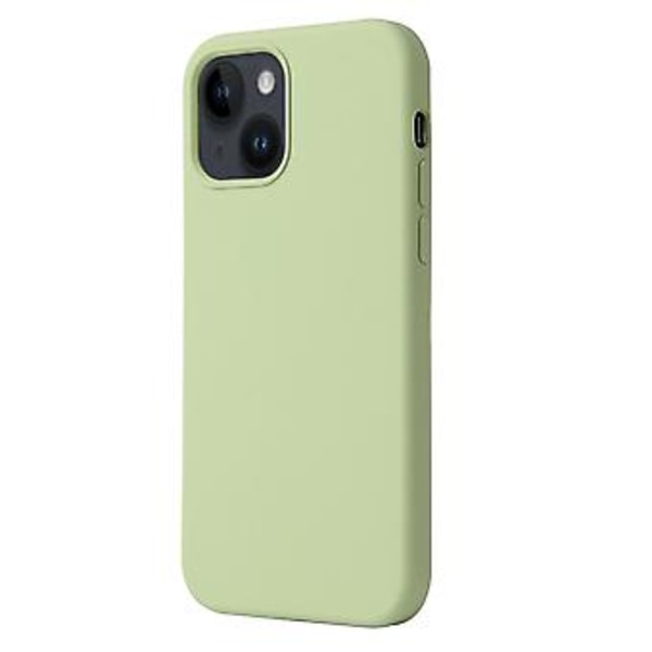 Flytande Silikon Mobilskal för iPhone 15 Plus (Matchagrön)