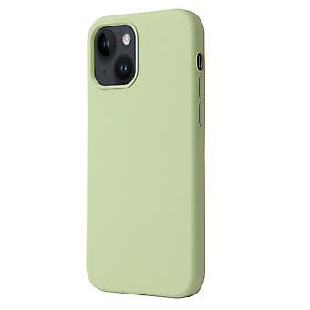 Flytende silikon mobildeksel for iPhone 15 Plus (Matcha Grønn)
