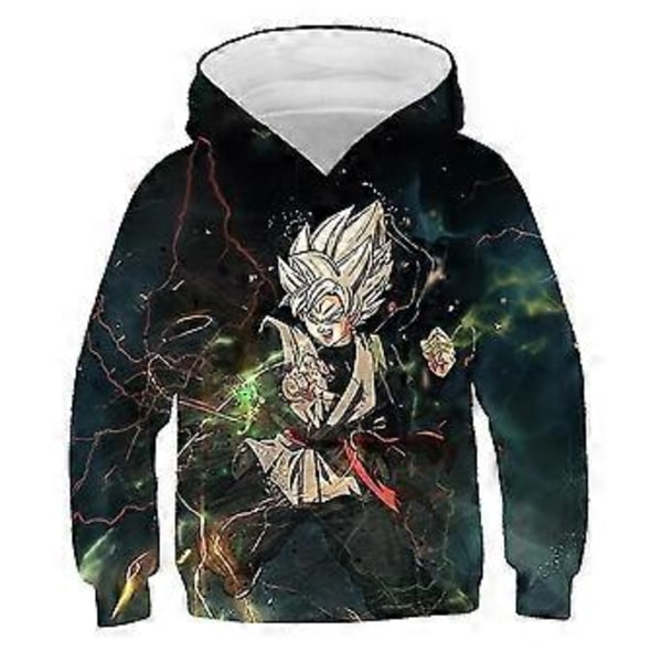 Barn Pojkar Flickor Dragon Ball Hoodie Långärmad Tröja Huvtröja Pullover Sporttoppar Presenter För 5-10 År -NMAOV(5-6 År D)
