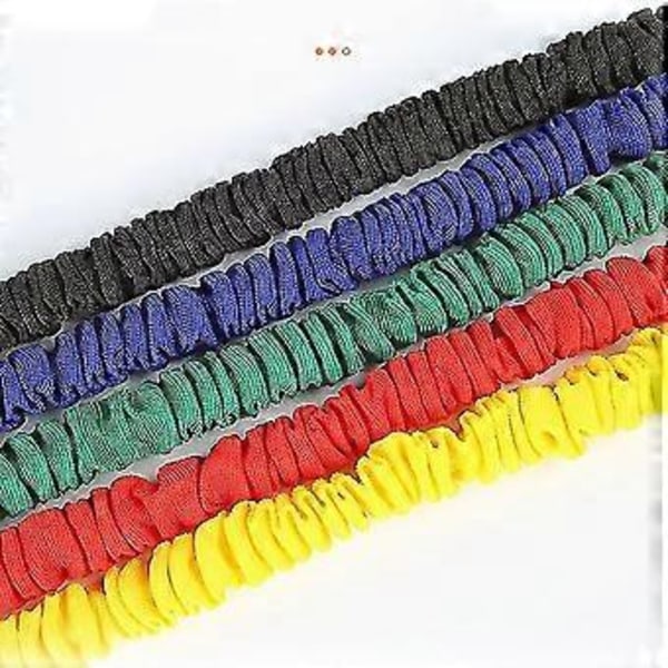 Bounce Trainer Fitness Motstandsbånd Boksedress Latex Tube Spenningsrope Ben Midje Trainer-f(120 Pounds Rød)