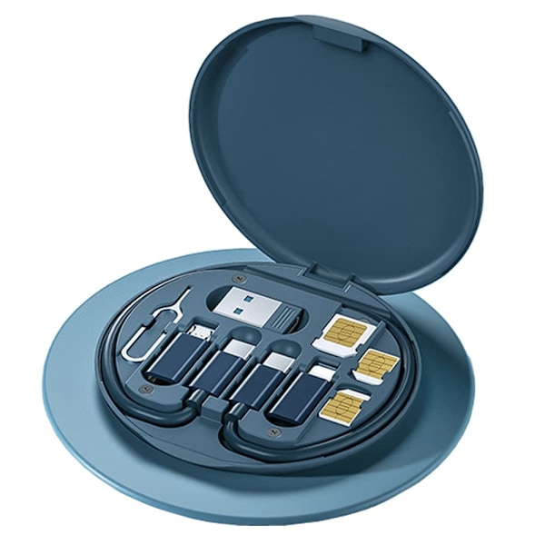 USB-sovitinkaapelimuunnos säilytyslaatikko, monityyppinen latausjohto