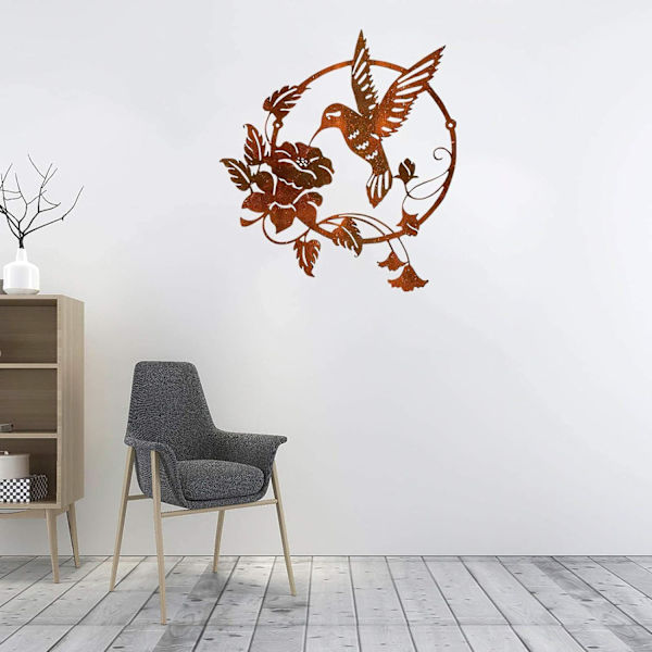Metalliseinäkoriste, lintuveistos, taide seinäveistos 3D realistinen