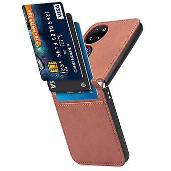 Foldbar Telefonetui Til Huawei P50 Pocket (Brun)