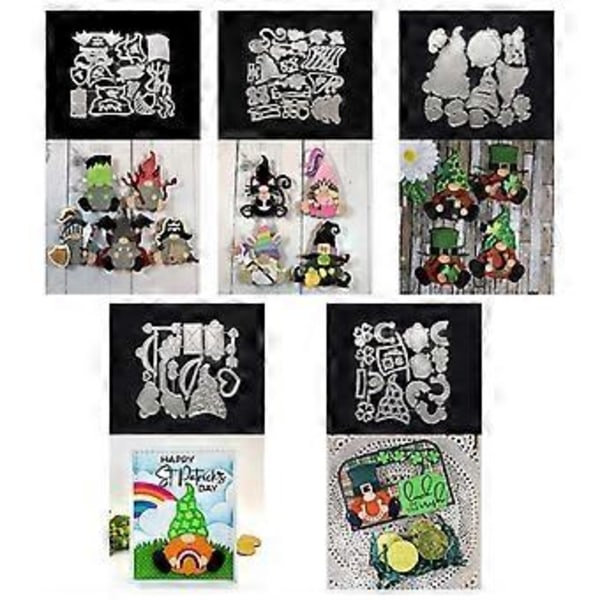 Jultomte Metall Die Cuts Prägling Mall Metall Schabloner Scrapbooking (1915B)