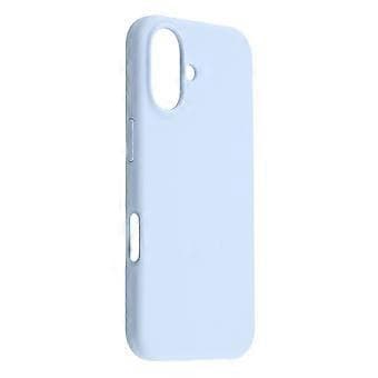 Kompatibelt Skal för iPhone 16, Solid Silikon, Stötsäkert Telefonskal (Ljusblå)