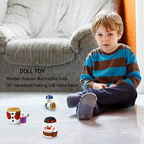 nowman Nesting Dolls til børn til børn julegaver Matryoshka til