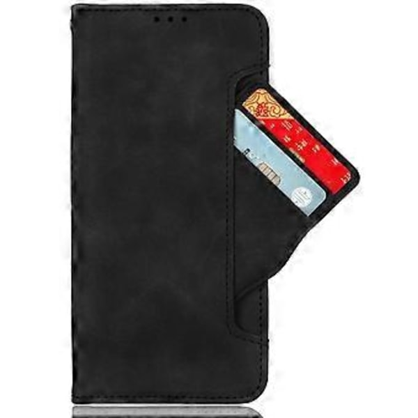 Plånboksfodral i PU-läder för Oppo A58 4G, telefonställ, skydd med flera kortfack (Stil B)