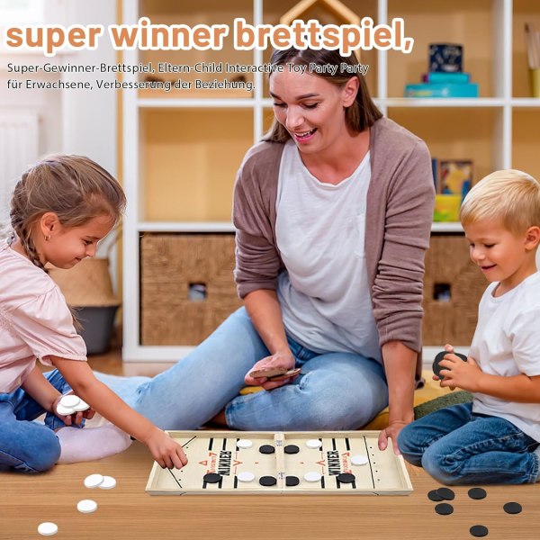 Snabbt Sling Puck-spel, Hockey Party Catapult Brädspel- Catapult