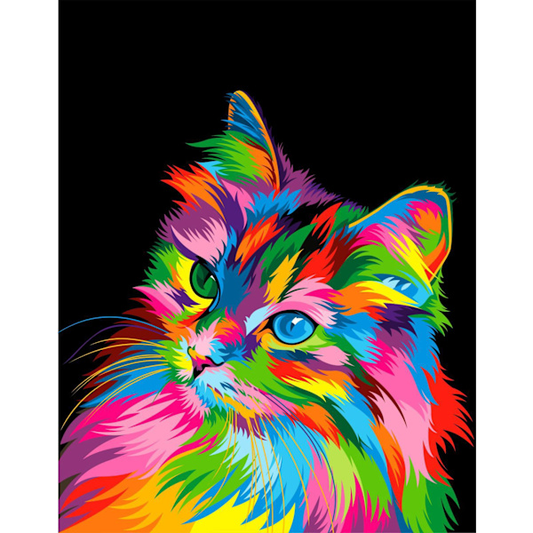 30x40 cm-20  5D Diamantmaleri DIY Fuld,Serie Animals Diam