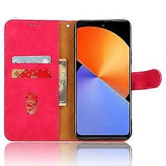 För Infinix Note 30 4G Skin-Touch PU-läderfodral Plånboksställ Skyddande Telefonfodral (Stil B)