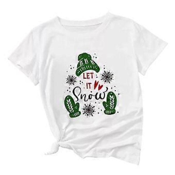 Unisex Tryckta T-shirts med Klassisk Mjuk Rund Hals för Kvinnor Män Dagligt Bär (M KW6763)