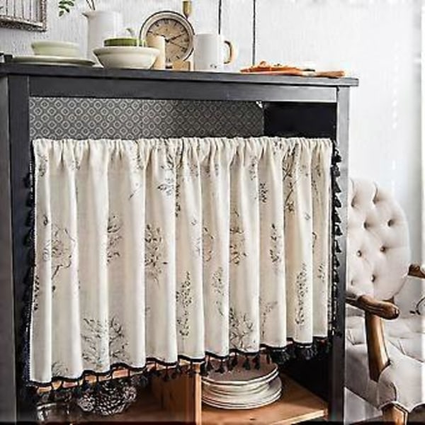 Boho Gardiner med Dusker Multifunksjonell Vindusgardin for Kjøkken (150*60 I)