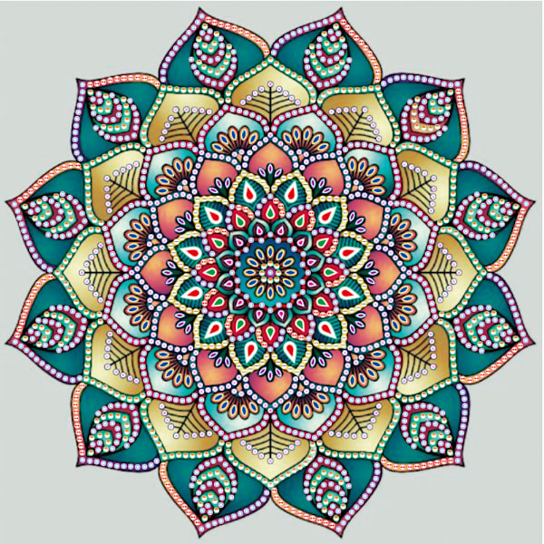 30x40 cm  5D Diamantmålning DIY Komplett, Inredning Blommig ful