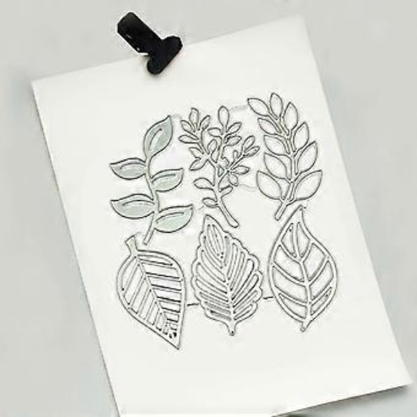Blad Metall Skärformar Scrapbooking Schablon Die Cuts Kort Prägling DIY Fotoalbum Mall Form Dekoration Hantverk