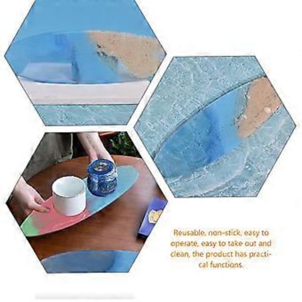 2 stk. DIY Silikone Surfbræt Formet Støbeform Epoxy Silikone Støbeform Surfbræt Brik Form