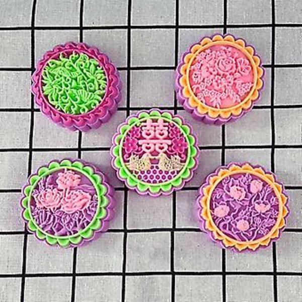 Muovinen Kuukakkumuotti 125g Eläinkukka Leima Piparkakkumuotti DIY Leivontatarvikkeet Syyskesän Juhla (5 )