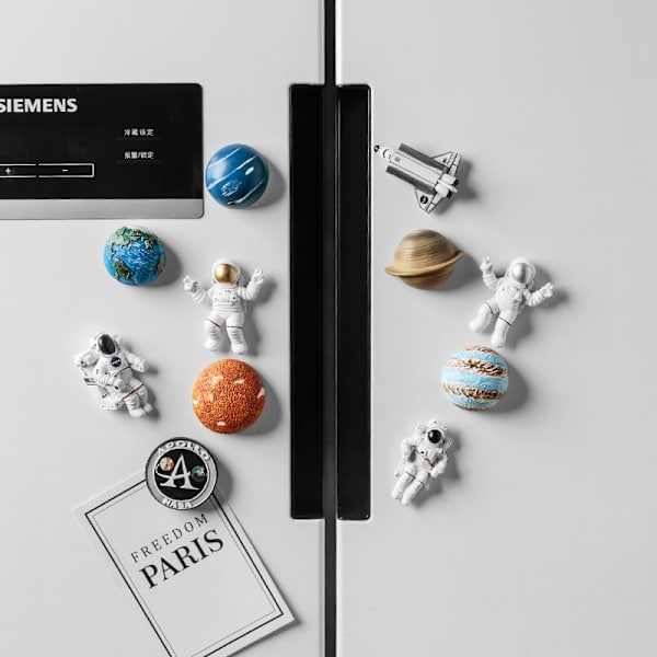 5-osainen jääkaappikoriste, 3D magneettiset tarrat avaruusalu