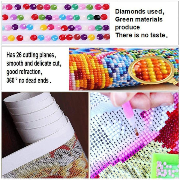 DIY 5D Timanttimaalaus Jalkapallo Numeroiden Mukaan Sarjat Täydet Poraukset A:lle