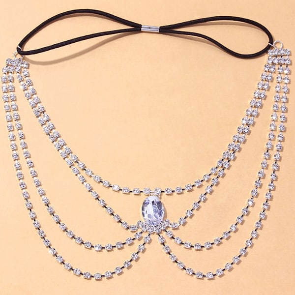 Rhinestone-reunukset Reisi Ketju Elastisen Jalkaketju Reisi Crystal Multi