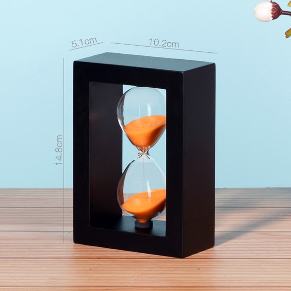 Orange Sandglas 30 Minuters Timer Timglas för Prydnad Dekoration