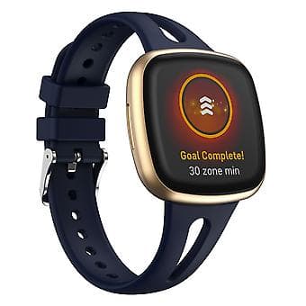 Fitbit Versa 3 / 4 silikoniranneke S (Midnight)