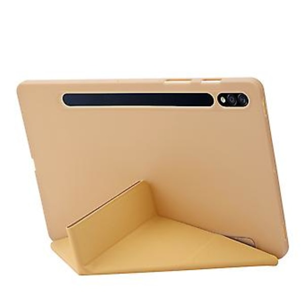 Læder Tablet Etui Til Samsung Galaxy Tab S9+ (Guld)