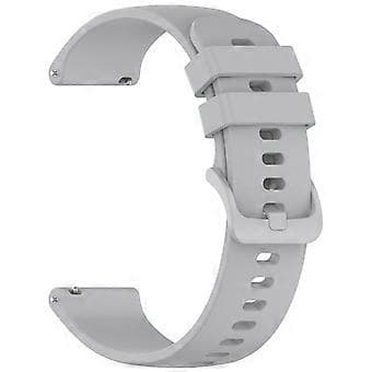 Kompatibel med Garmin vivoactive 5 silikone urrem 20 mm Quick Release udskiftningsrem (grå)