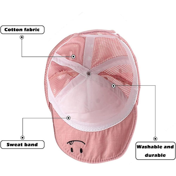 Bomull Baby Cap for Girl Boy Child Solhatt Justerbar Cap Spring