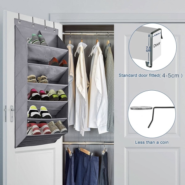 Over the Door Organizer, Hengesko Organizer Oppbevaringshylle for