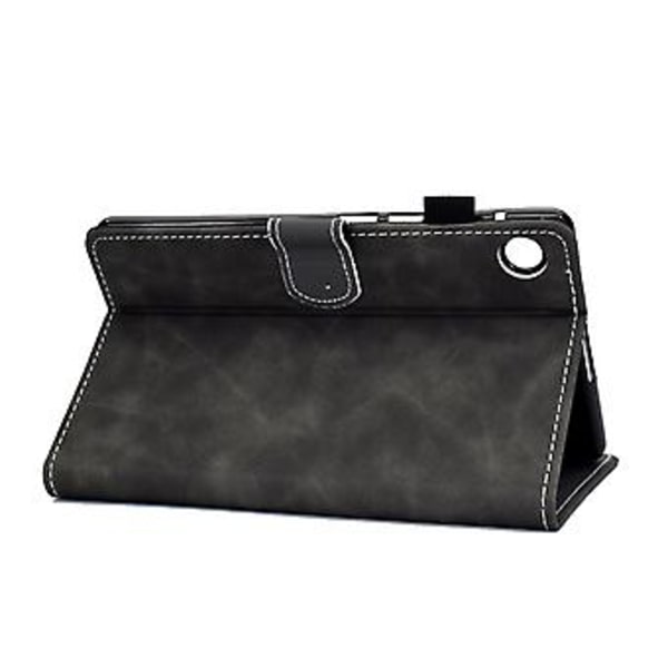 Lehmännahka-tekstuurista PU-tablettikuori Samsung Galaxy Tab A9+:lle (Harmaa)