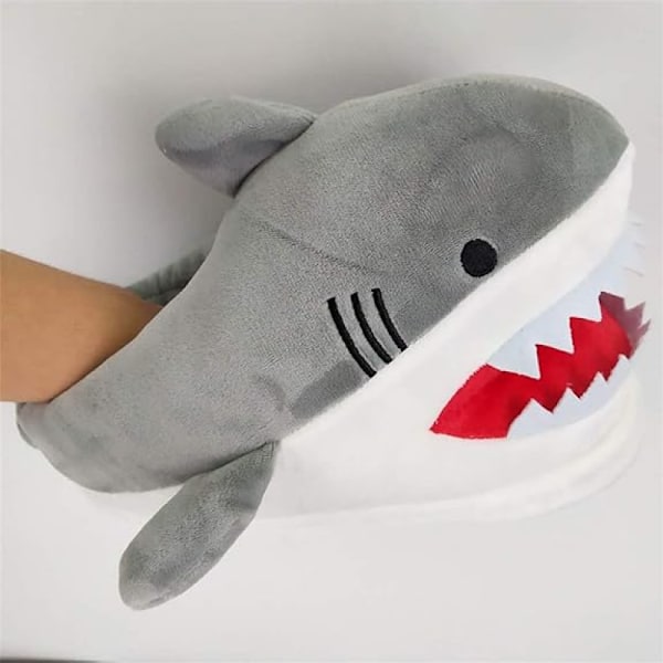 （26cm）Gris Gris Tofflor Roliga Djurtofflor Dam Herr Vinter Hemtofflor Varma Äldre Barn Tofflor