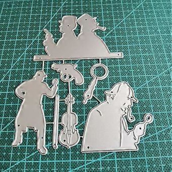 Metallstans for menn - Stencil for DIY-hobby, utklipp, scrapbooking, album, kort, preging, mal, håndverk, dekorasjon