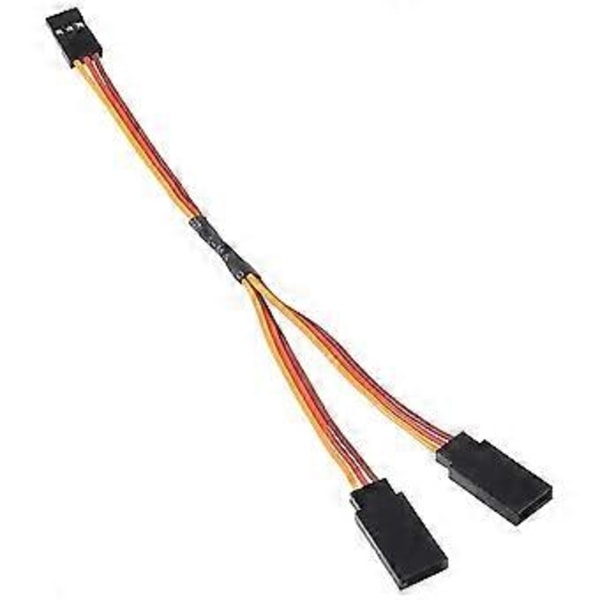 30-kärnig/60-kärnig Servo Förlängningskabel Y-kabel Han till Hona Förlängningsledningar Tråd för R C Helikoptrar (15cm 60 Kärnig Brun)