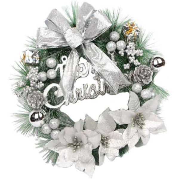 Julkrans God Jul tall Poinsettia bär Båge Boll