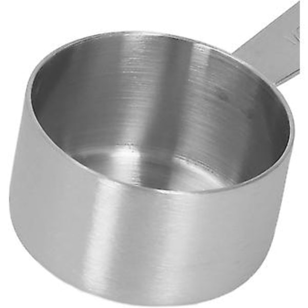 Måleskje i rustfritt stål 2-pakning (1/8 kopp) - Kaffe- og pulverskje