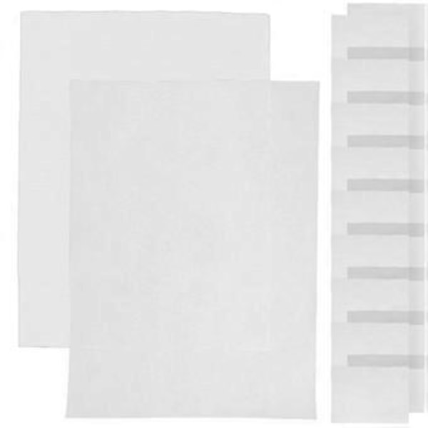 10 Sett Papirhåndverk Mesh Stoff Papirlaging Stoff DIY Papirlaging Erstatningspute (A4)