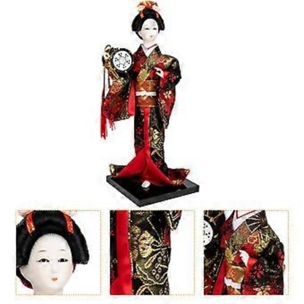 Restaurang Kimono Docka Prydnad Geisha Docka Dekor Hemmakontor Japansk Dockdekoration