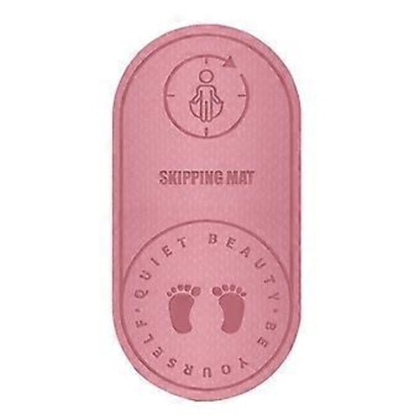 Sjippetov Træningsmåtte - 6mm/8mm tykkere lydløs sjippetovsmåtte (126*60*6MM Pink)