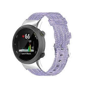 Erstatningsrem i nylon til Garmin Forerunner 45 45S Swim 2 (Lilla)