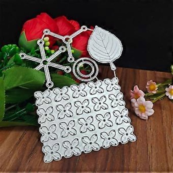 Blad Blomst Metall Klippestanser Pregemal Metall Stanser Scrapbooking