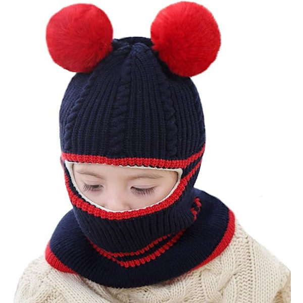 Toddler Vintermössa, Baby Vintermössa, Flickor Pojkar Fleecefodrad Vintermössa