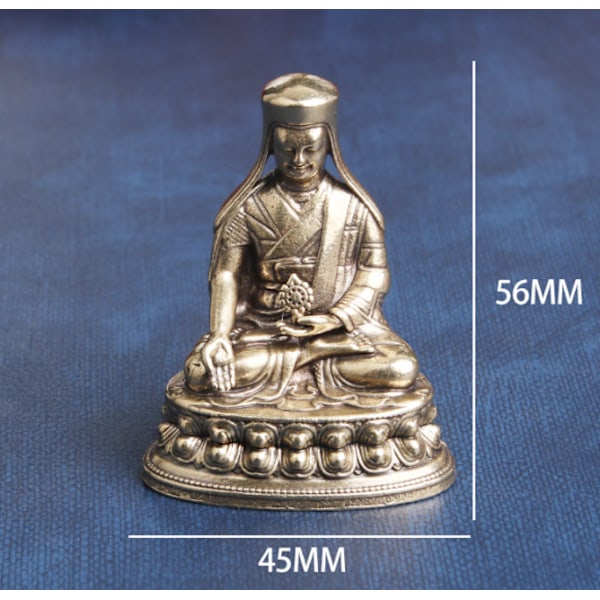 Tibetanska mässingsstatyer av Sakya Buddhas fem förfäder, eller