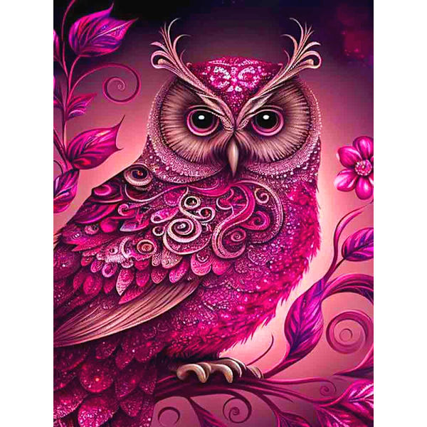 30 × 40 Totem Owl diamanttimaalaus (30 * 40, 1 kpl) Diamond Pai