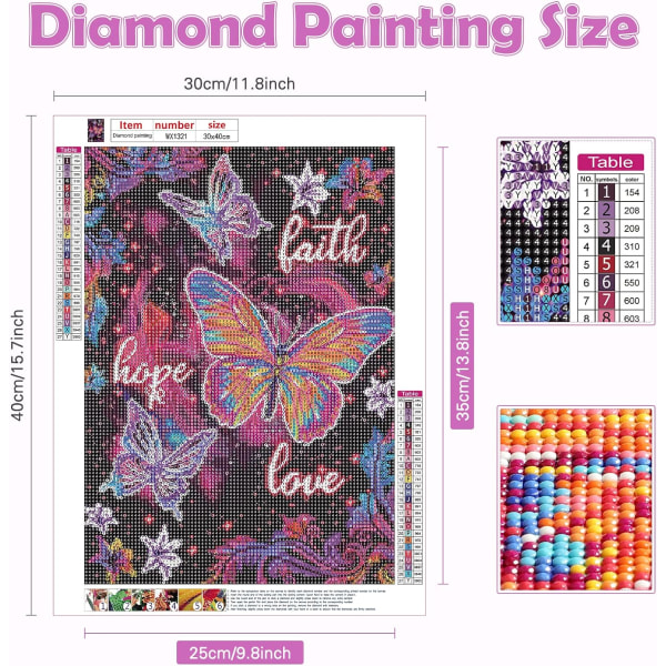 Diamond Painting, Embroidery 30x40cm Diamond Complete Kit Diamond