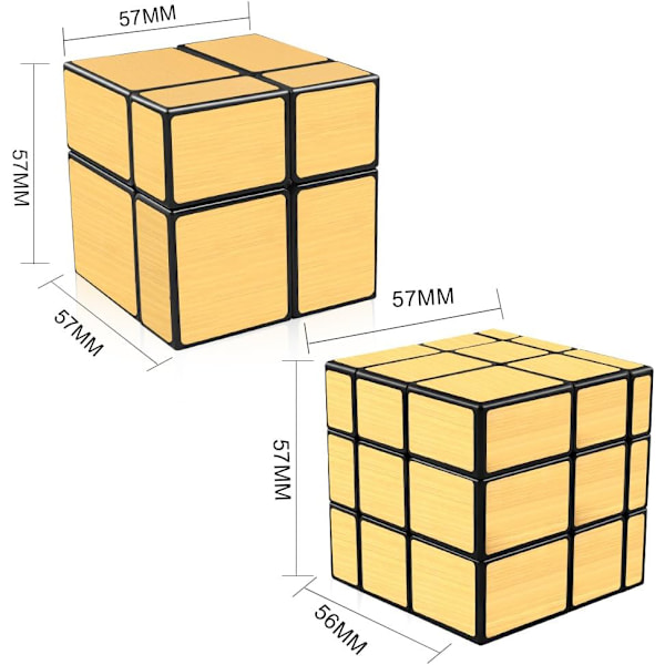 Spegelspegelkubset, 2x2 3x3 Spegelspegelblock 2x2x2 3x3x3 Hastighetskub B