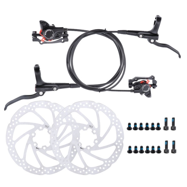 (Sort) MTB hydraulisk bremsesæt hydrauliske skivebremser, cykeldis