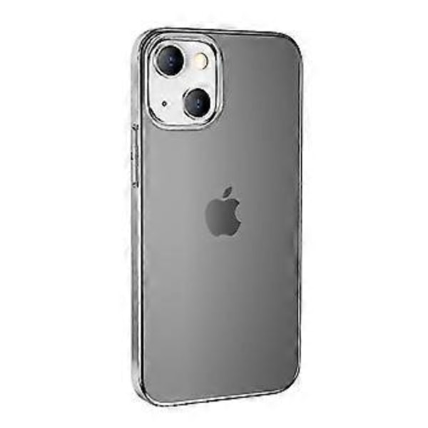 Läpinäkyvä pehmeä TPU-puhelinkotelo yhteensopiva iPhone 13 13pro pro max mini -puhelimien kanssa (iPhone 13 Musta Läpinäkyvä)
