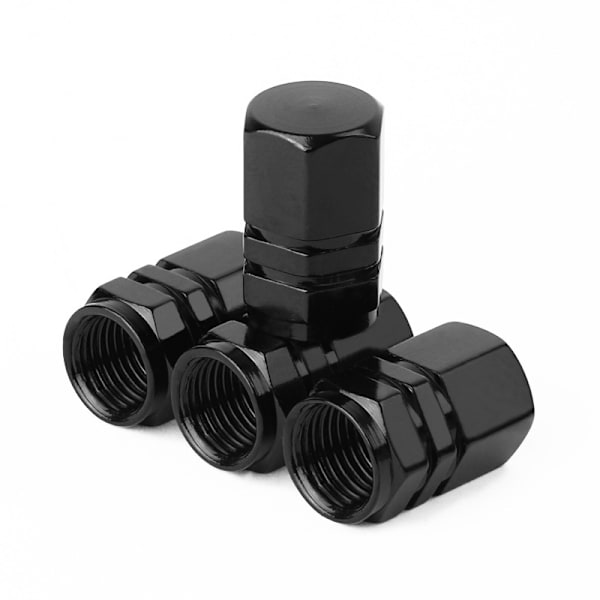 8-pak aluminiumsdækventilhætter med pakninger Universal Hex Valve