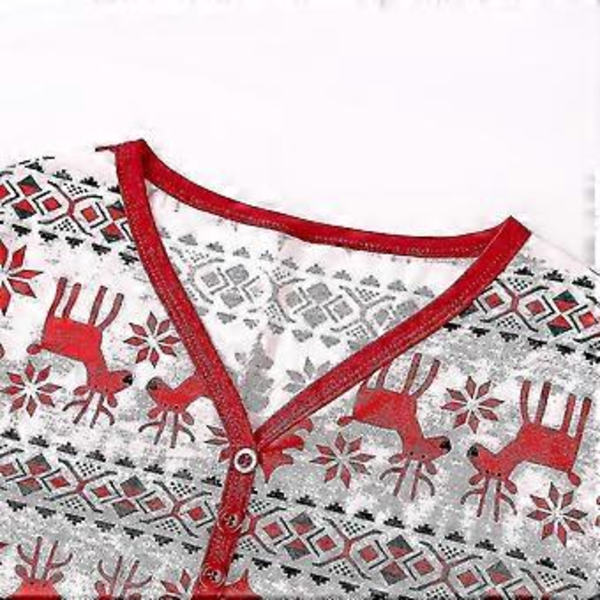 Jouluperheen Matchivat Pyjamat, Uniasu, Pjs-setti, Juhlava Aikuisten ja Lasten Yöasu (XL Äiti)