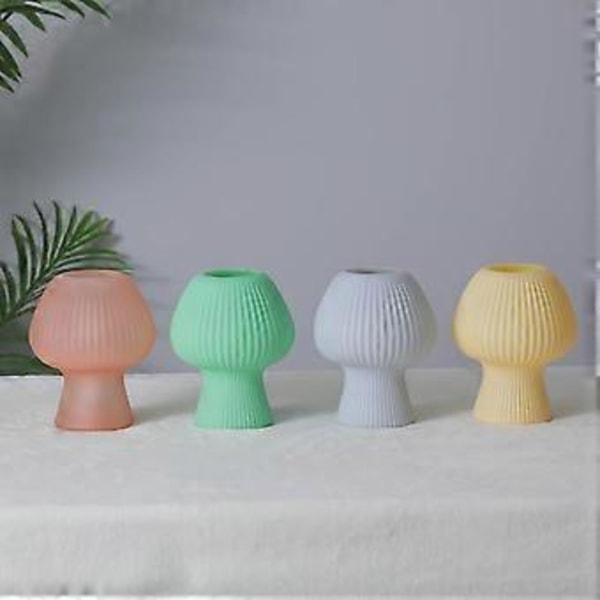 15% RABATT Svamp Bordslampa - Nattduksbordslampa, Läslampa för Heminredning, Matrum, Vardagsrum, Sovrum, Present (Gul)